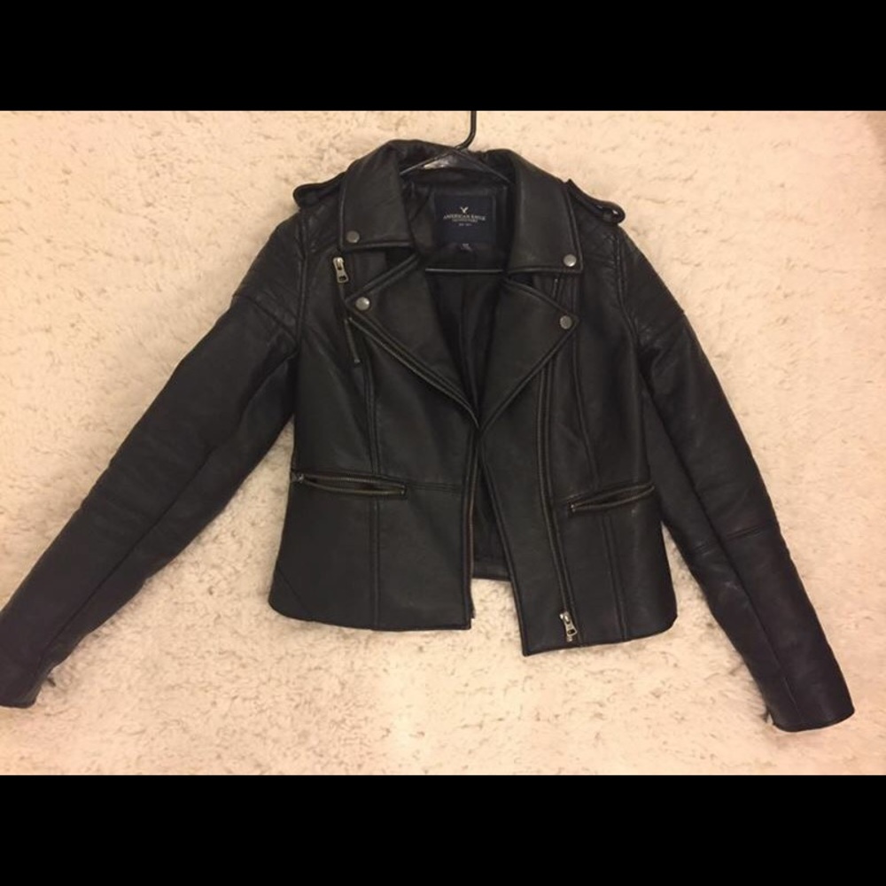 American Eagle Outfitters Leather Jacket